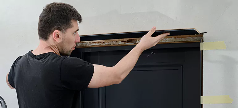 Wood Door Hole Repair in Cupertino, CA