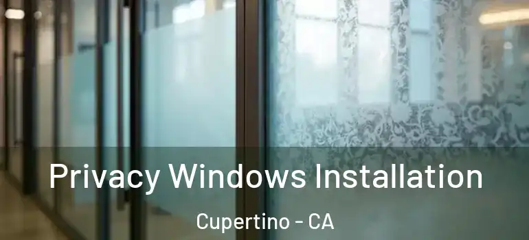  Privacy Windows Installation Cupertino - CA