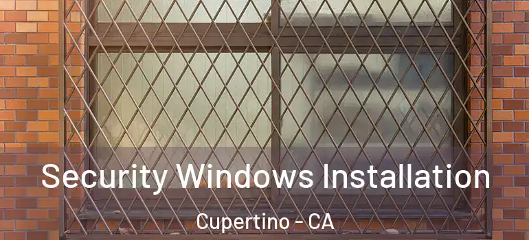  Security Windows Installation Cupertino - CA